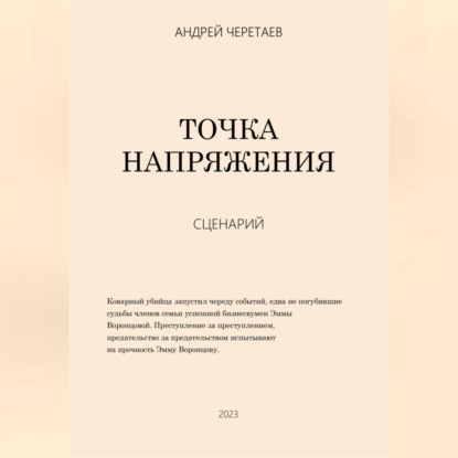 Точка напряжения (сценарий) — Андрей Александрович Черетаев